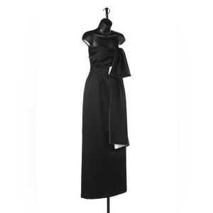 Prada Strapless Kimono Bow Gown